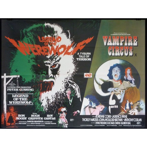 155 - Legend of the Werewolf/Vampire Circus, 1972, UK Quad film poster