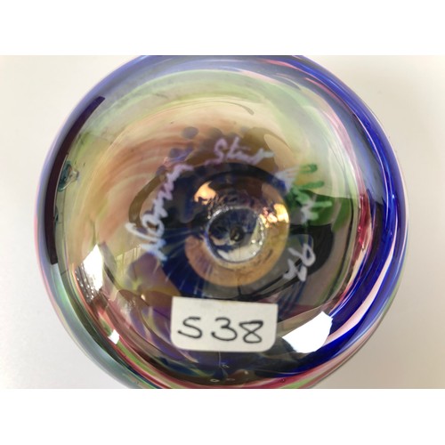 440 - Six glass paperweights