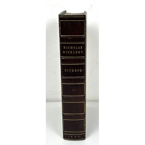 732 - Dickens (Charles), Nicholas Nickleby, first edition, 1839, later bound