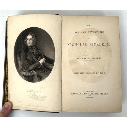 732 - Dickens (Charles), Nicholas Nickleby, first edition, 1839, later bound