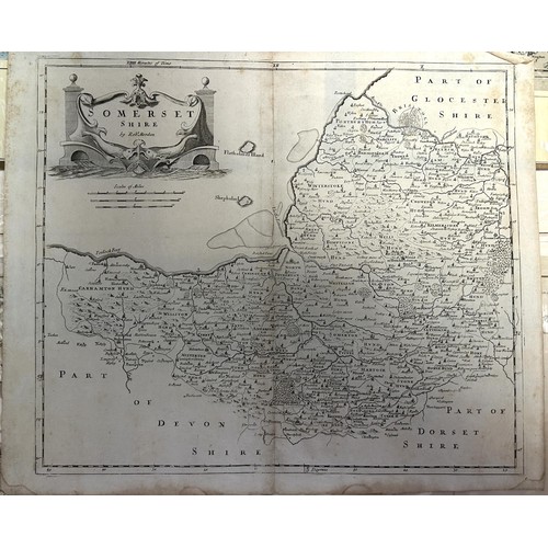 723 - A tinted map of the coast of Dorsetshire, from Handfast Point, to the Isle of Portland, 27 x 59 cm, ... 