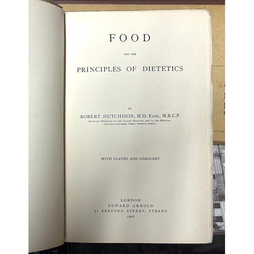 735 - Hutchison (Robert), Food And The Principles Of Dietics, and assorted other books (box)