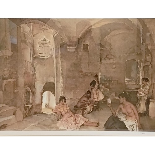 601 - William Russell Flint, women in an archway, limited edition print, signed in pencil, 49 x 64 cm, wom... 