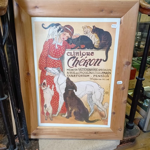 649 - A reproduction French poster, 70 x 48 cm, and three others (4)