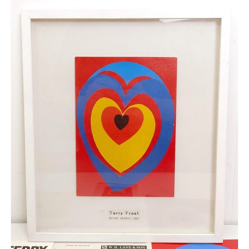 663 - Terry Frost (British 1915-2003), Seven Hearts, print, dated 1987, signed verso, artist label verso, ... 
