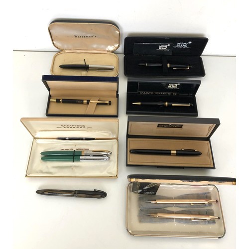 1280 - ***Withdrawn*** A Shaeffer fountain pen, boxed, and assorted other pens, mostly boxed (box)