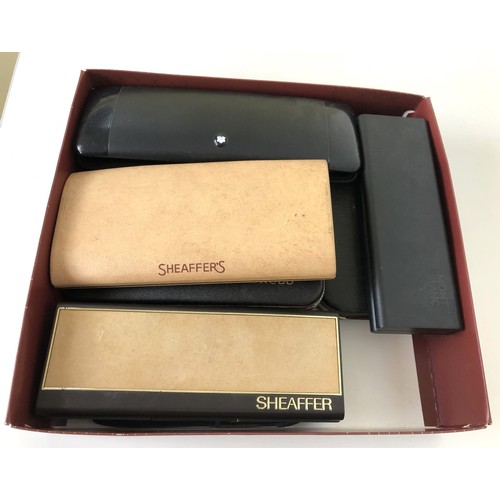 1280 - ***Withdrawn*** A Shaeffer fountain pen, boxed, and assorted other pens, mostly boxed (box)