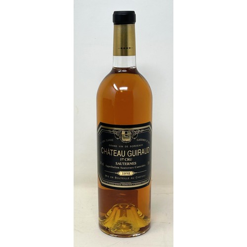 1507 - A bottle of Chateau Guiraud Premier Cru Sauternes, 1998, in a presentation box with wine accessories