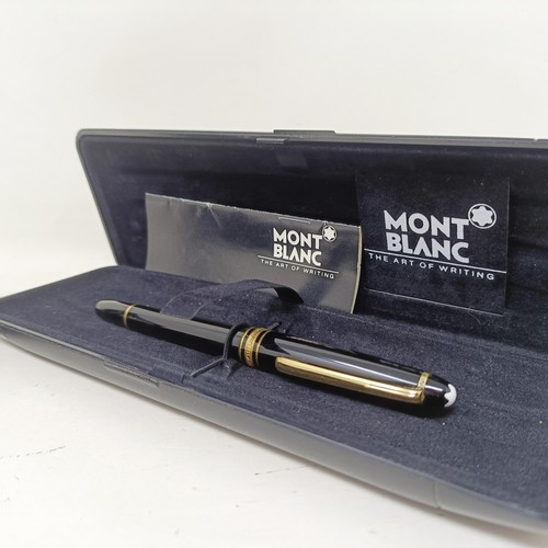 1293 - ***Withdrawn*** A Mont Blanc fountain pen, cased, and a Mont Blanc ballpoint pen, cased (2)