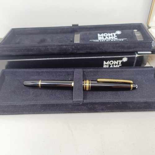 1276 - A Mont Blanc fountain pen, boxed, a Parker pen set, boxed, and a Cross pen set, boxed (3)