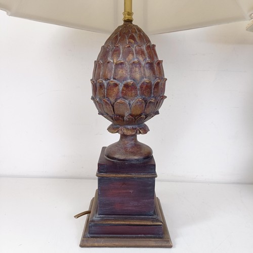 1327 - A modern pair of table lamps, 55 cm high