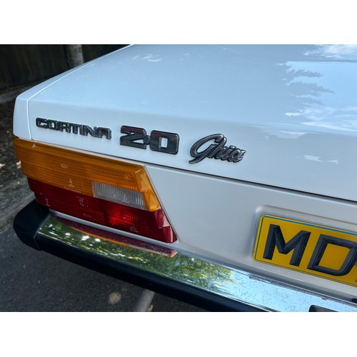 64 - 1981 Ford Cortina Mk V 2.0 Ghia<br />Registration number MDP 208X<br />Diamond white with a velour i...