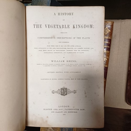 745 - Rhind (William), A History Of The Vegetable Kingdom, Hutton (Charles), A Course Of Mathematics, 3 vo... 