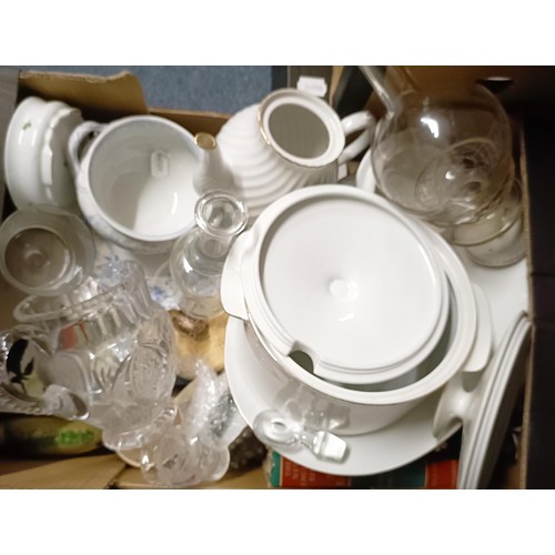 1246 - Assorted ceramics, books and other items (6 boxes)