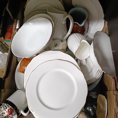 1246 - Assorted ceramics, books and other items (6 boxes)