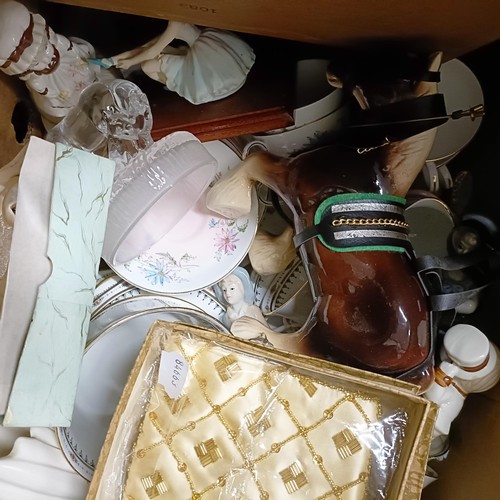 1247 - Assorted ceramics, glass, books and other items (8 boxes)