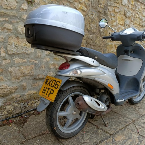 1200 - A 2006 Piaggio Liberty moped, registration number WX06 HTP, silver, not used for several years, last... 