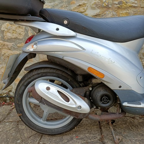 1200 - A 2006 Piaggio Liberty moped, registration number WX06 HTP, silver, not used for several years, last... 