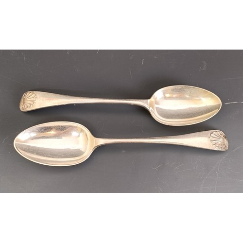 3 - Six Chinese silver coloured metal teaspoons, a pair of sugar nips, cased, and assorted silver plate