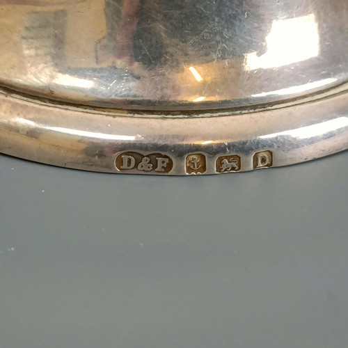 30 - A silver bell, with a clapper, Birmingham 1928, 3.8 ozt, 7.5 cm high