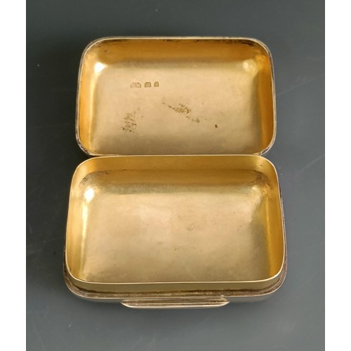 171 - A silver and silver gilt soap box, Asprey, London 1929, 7 cm, 2.3 ozt