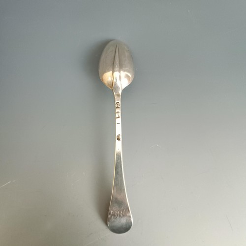 229 - A George I silver dog nose tablespoon, London 1717