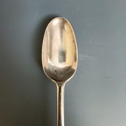 229 - A George I silver dog nose tablespoon, London 1717