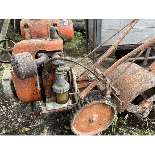 37 - A Howard Clifford small rotovator, with a Villiers engine, barn stored, a project