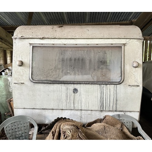 53 - A vintage caravan, barn stored on blocks for many years