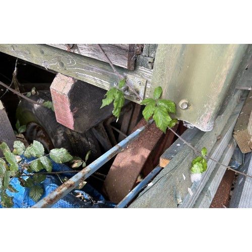 54 - ***Regretfully withdrawn*** A Victorian shepherd's hut, with a draw bar and steps, ideal to use as i... 