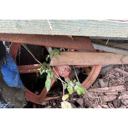 54 - ***Regretfully withdrawn*** A Victorian shepherd's hut, with a draw bar and steps, ideal to use as i... 