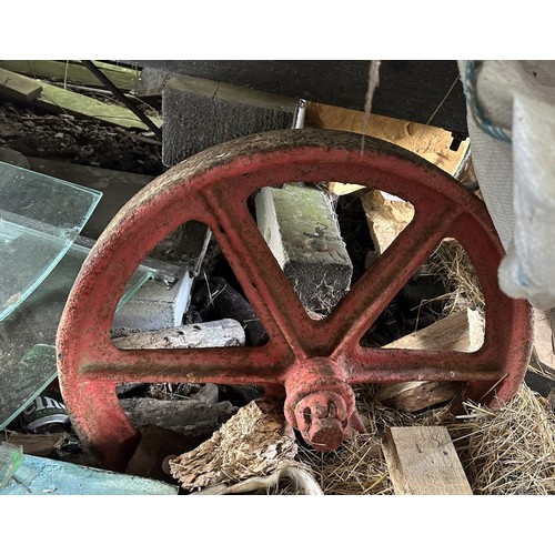 54 - ***Regretfully withdrawn*** A Victorian shepherd's hut, with a draw bar and steps, ideal to use as i... 