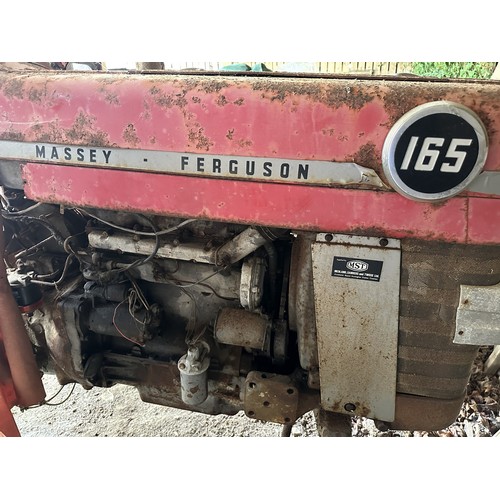 61 - A Massey-Ferguson 165 tractor, we understand this has a water pump issue, no documents