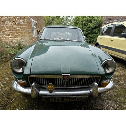 89 - 1967 MGB GT Mk I<br />Registration number LAO 666E<br />Chassis number GHD3/125859<br />British raci...