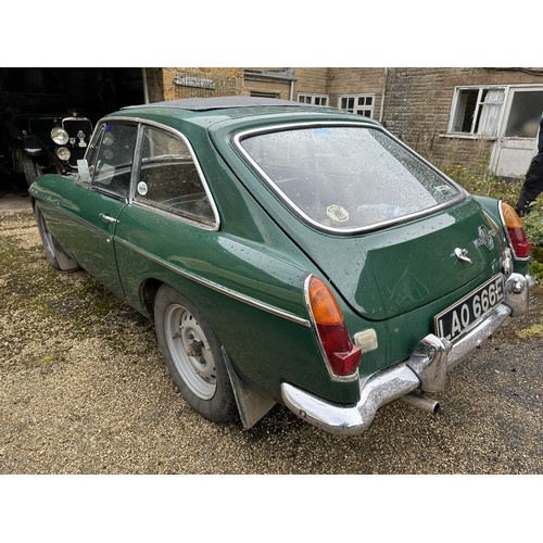 89 - 1967 MGB GT Mk IRegistration number LAO 666EChassis number GHD3/125859British racing greenWith a Web... 