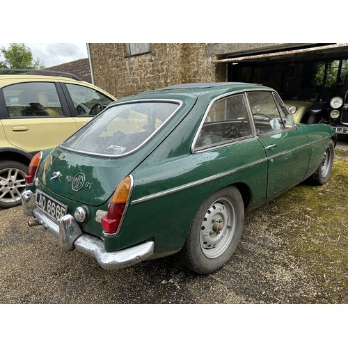 89 - 1967 MGB GT Mk I<br />Registration number LAO 666E<br />Chassis number GHD3/125859<br />British raci...