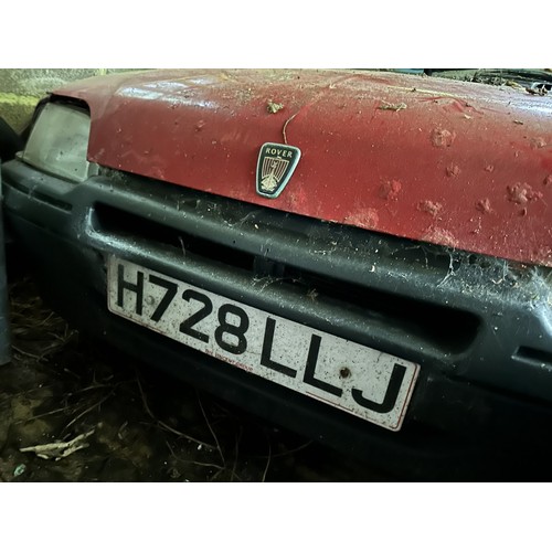 90 - 1991 Rover MetroRegistration number H728 LLJRedLast MOT expired in 2007 (several failures)Barn store... 