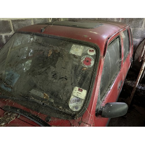 90 - 1991 Rover MetroRegistration number H728 LLJRedLast MOT expired in 2007 (several failures)Barn store... 