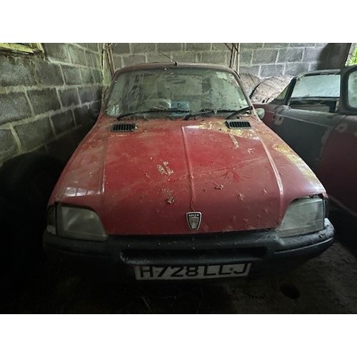 90 - 1991 Rover MetroRegistration number H728 LLJRedLast MOT expired in 2007 (several failures)Barn store... 