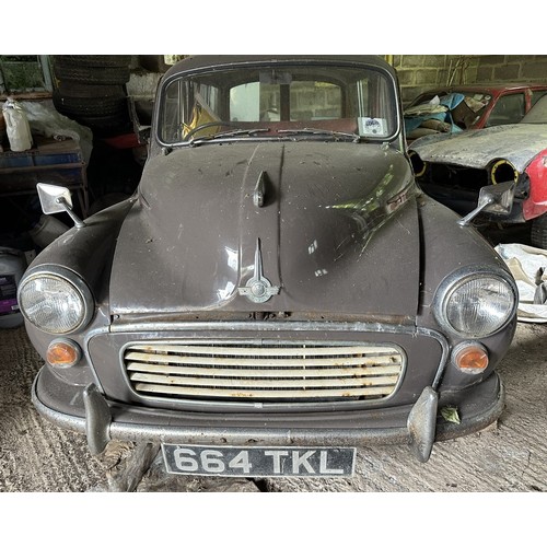 92 - 1962 Morris Minor TravellerRegistration number 664 TKLRose taupeLast MOT expired 2013Owned since 201... 