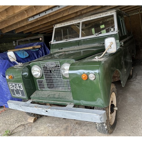 94 - 1962 Land Rover Series IIA 88 inchRegistration number 6243 LJ***We understand the engine is seized**... 