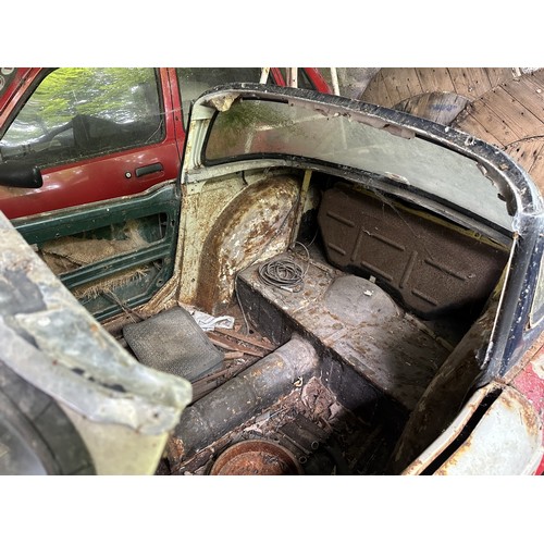 96 - A Triumph TR4 bodyshell, no engine, gearbox, or interior<br />With a V5C for a 1963 Triumph TR4, reg...