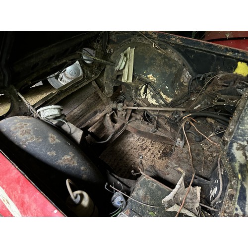 96 - A Triumph TR4 bodyshell, no engine, gearbox, or interior<br />With a V5C for a 1963 Triumph TR4, reg...