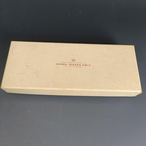 239 - A Danish silver spoon and fork set, Georg Jensen, boxed