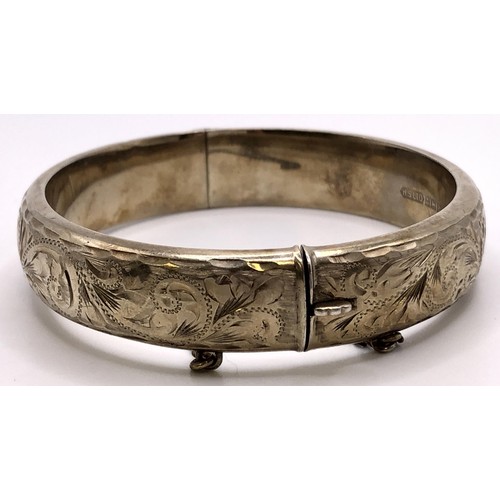 502 - A silver gilt bangle, 24 g