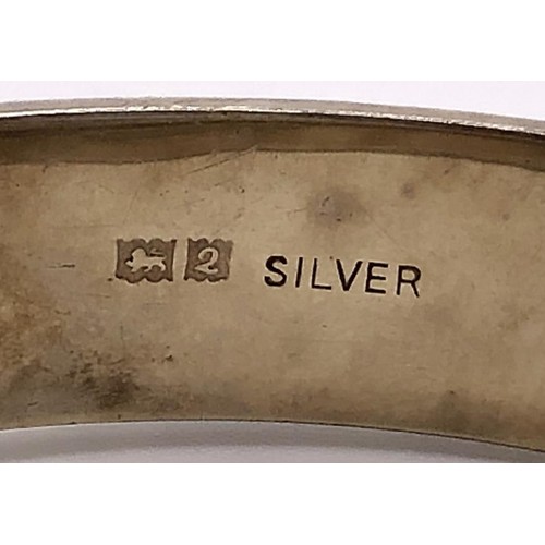 502 - A silver gilt bangle, 24 g