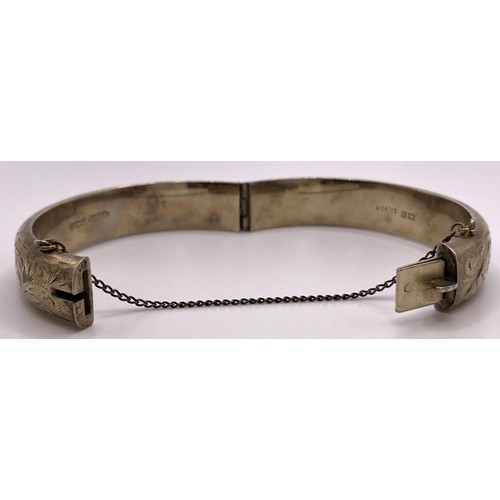 502 - A silver gilt bangle, 24 g