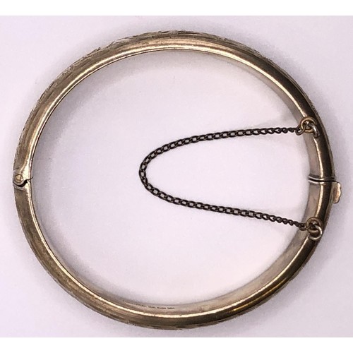 502 - A silver gilt bangle, 24 g