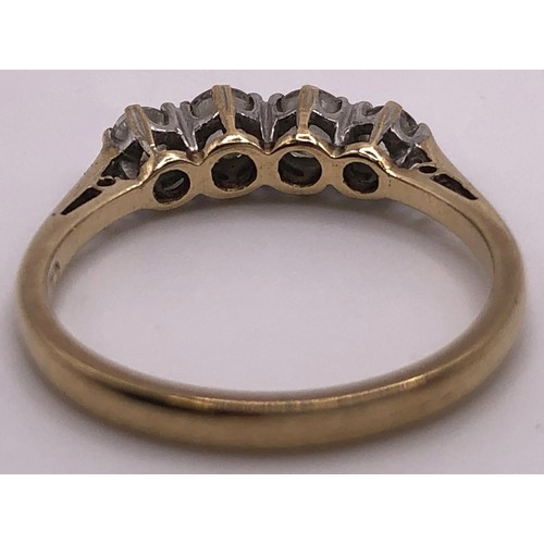 507 - A 9ct gold dress ring, and another (2)