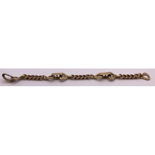 568 - A 9ct gold fancy link bracelet, 29.3 g